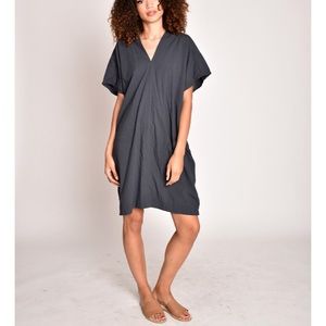 Uzi NYC Oversized V-Neck Dress